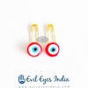 Evil Eye Safety Pin For Protection (pair)- Red
