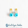Evil Eye Safety Pin For Protection (pair)- Turquoise