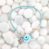 Turquoise Hamsa Hand & Evil Eye Droplet Bracelet