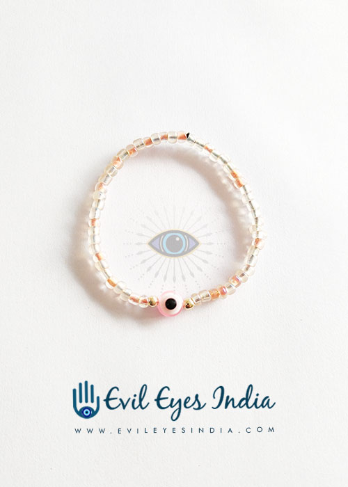 Pink Evil Eye Bracelet