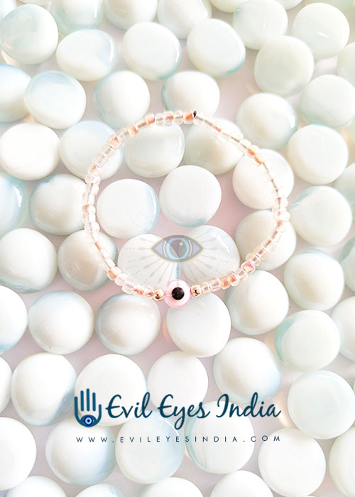 Pink Evil Eye Bracelet