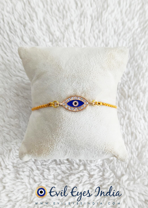 Evil Eye Bracelet with Adjustable Chain