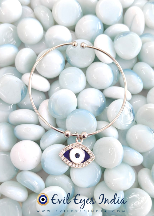 Basic Eye Shaped Evil Eye Bangle