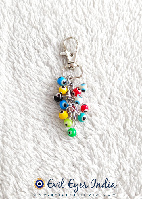 Multi-Coloured Evil Eye Keychain