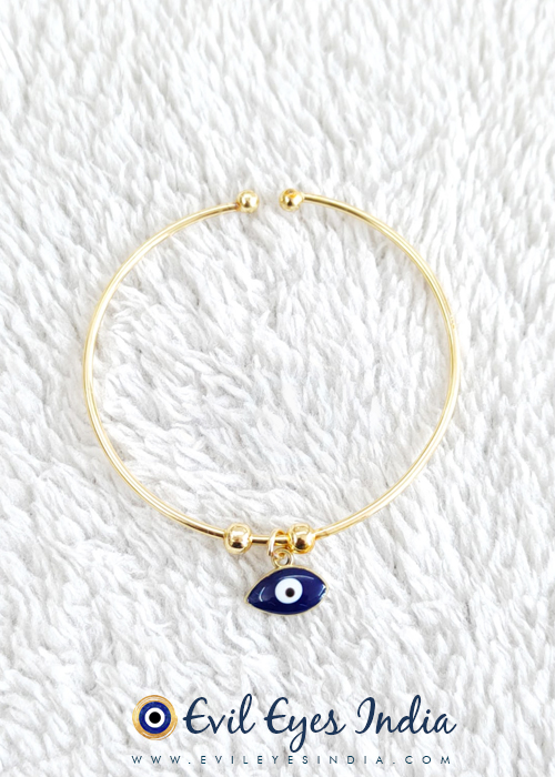 Tiny Evil Eye Droplet Bangle