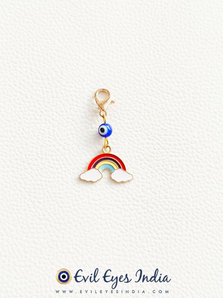Cute Rainbow Evil Eye Trinket