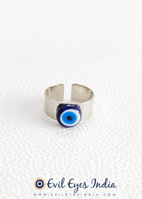 Authentic Blue Evil Eye Ring Band