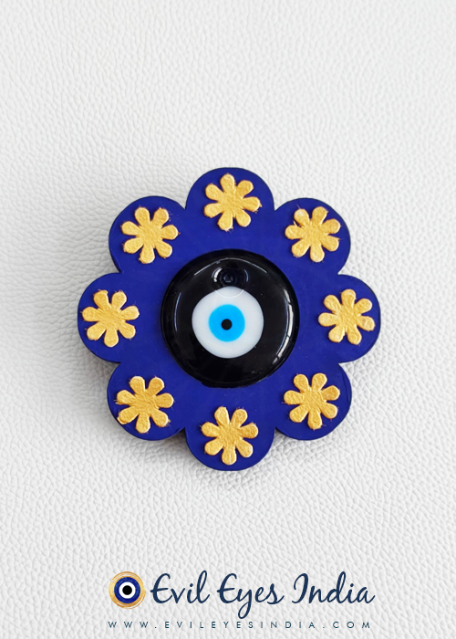 Evil Eye Wooden Flower Hanging