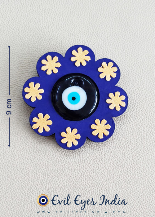 Evil Eye Wooden Flower Hanging