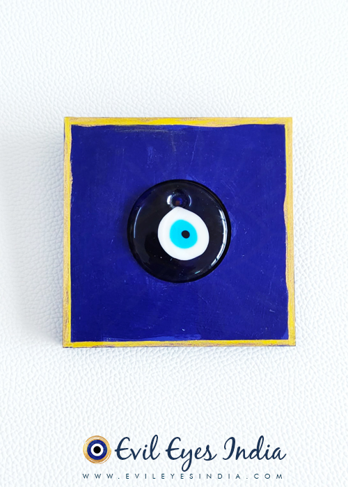 Square Evil Eye Hanging Wooden