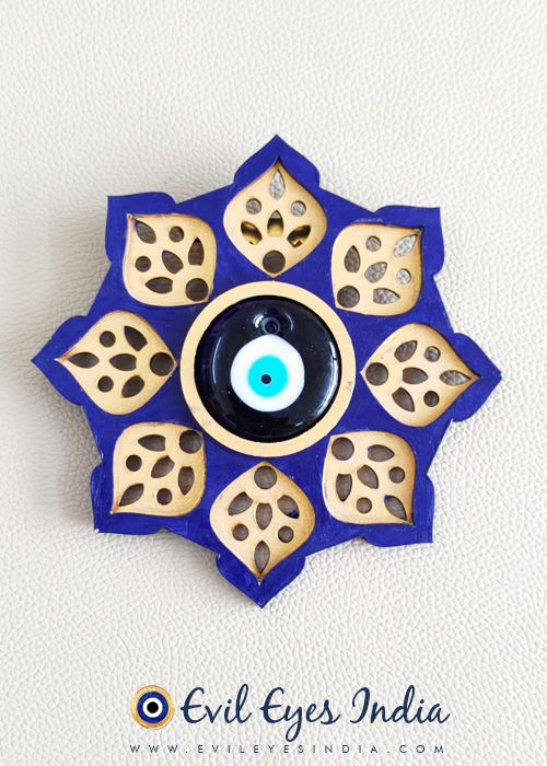 Wooden Mandala Evil Eye Hanging