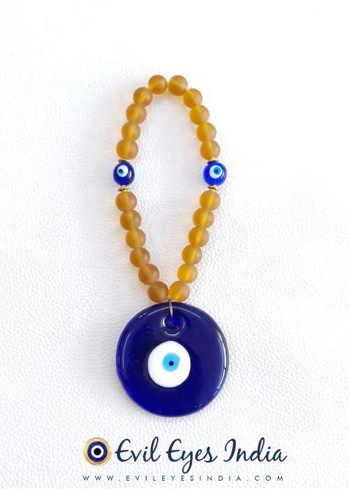 Evil Eye Hanging with Crystals