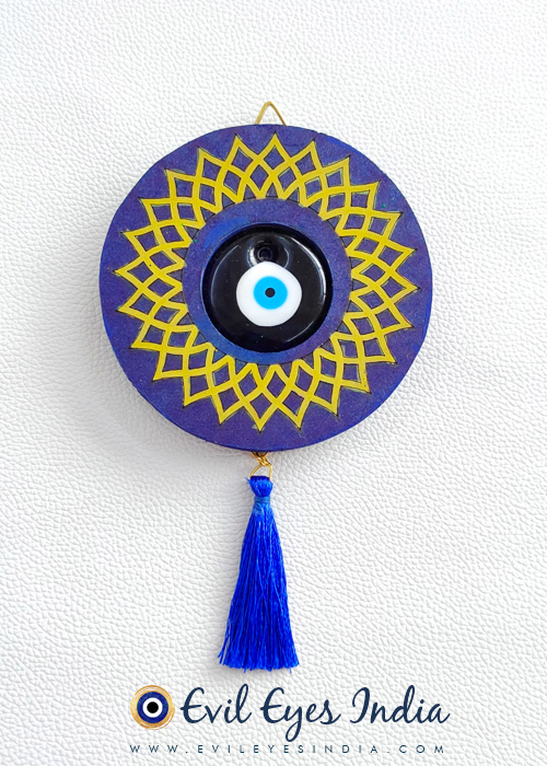 is a hand-painted piece meant for protection from evil and jealous eyes in your Home & Office.