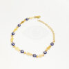 Premium Evil Eyes Bracelet - Gold Colour