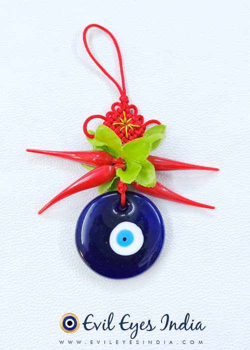 Red Chillies Evil Eye Hanging for Protection