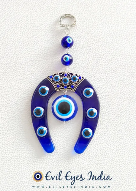 Pretty Horse Shoe Evil Eye Hanging