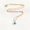 Buy this cute Evil Eye Pendant for Kids - Turquoise, it’s adorned in a high-quality alloy chain with genuine Evil Eye Bead,