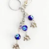 3 Elephants Evil Eyes Keychain