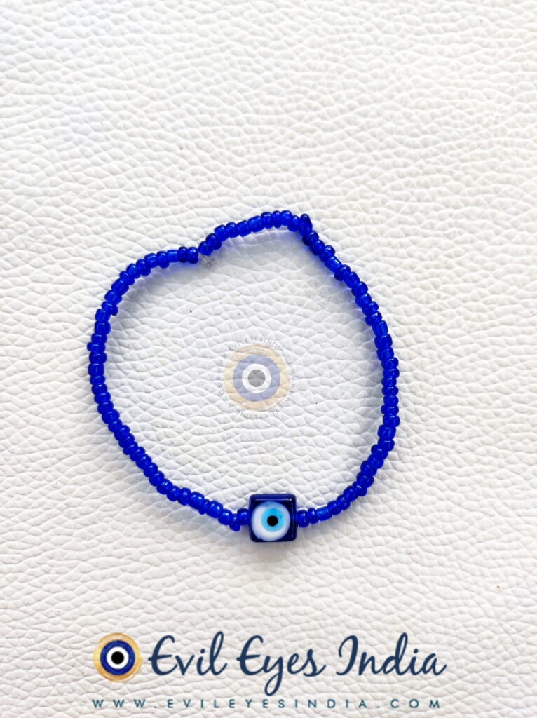 Single Evil Eye Bracelet with Tiny beads