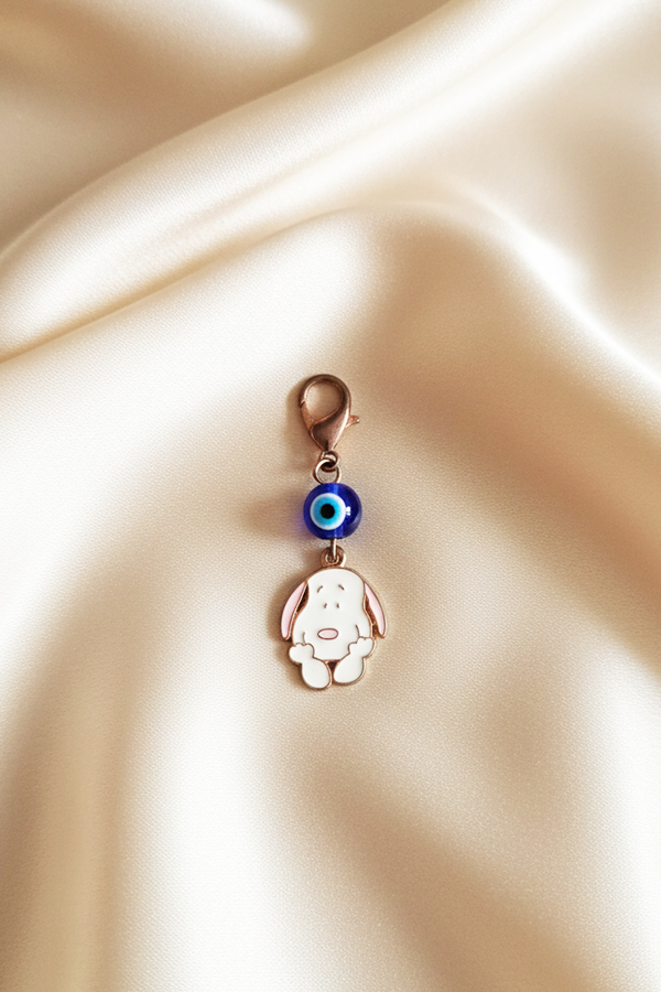 Adorable Piglet (Winnie the Pooh) & Evil Eye Charm Clip