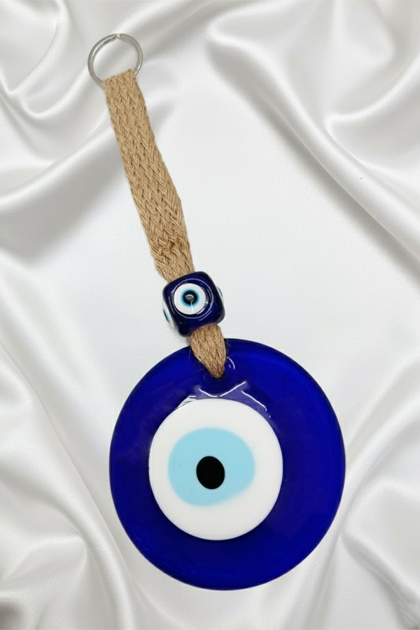 Authentic Deep Blue Glass Evil Eye Nazar Protection Wall Hanging