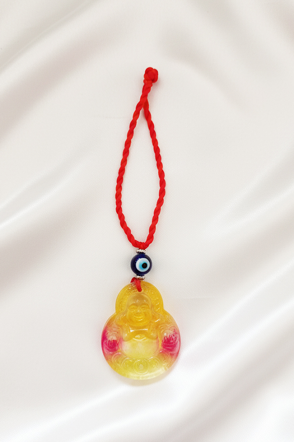 Cheerful Laughing Buddha & Evil Eye Protection Hanging