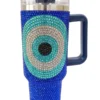 Authentic Blue Evil Eye Rhinestone Stanley Tumbler