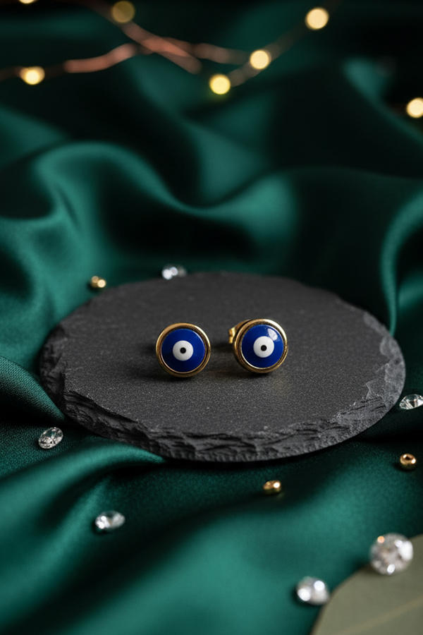 Elegant Evil Eye Stud Earrings