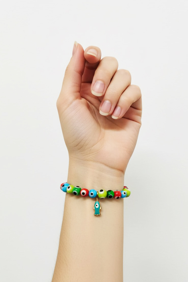 Vibrant Multicolored Evil Eye Protection Bracelet