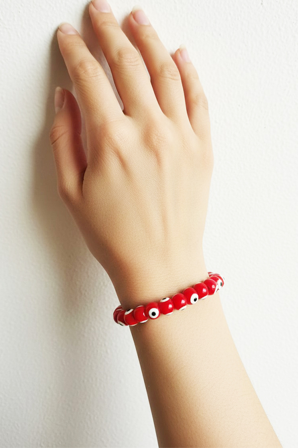 Radiant Red Evil Eye Protection Bracelet