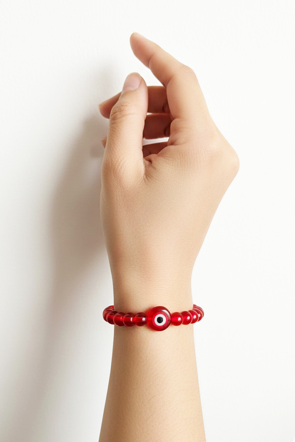 Bold Red Evil Eye Protection Bracelet