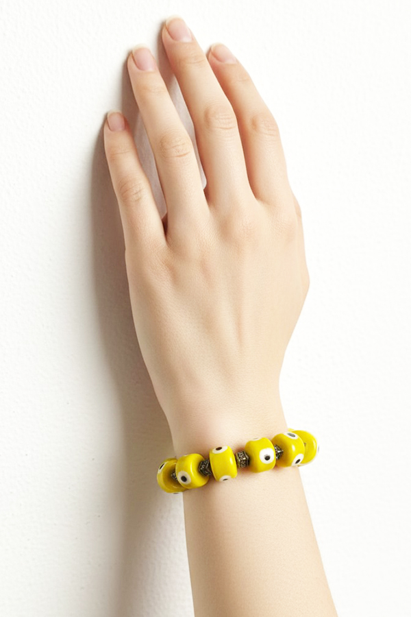 Sunshine Yellow Evil Eye Bracelet