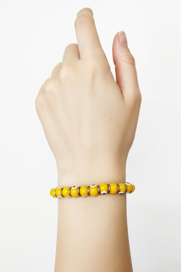 Radiant Sunshine Yellow Evil Eye Protection Bracelet