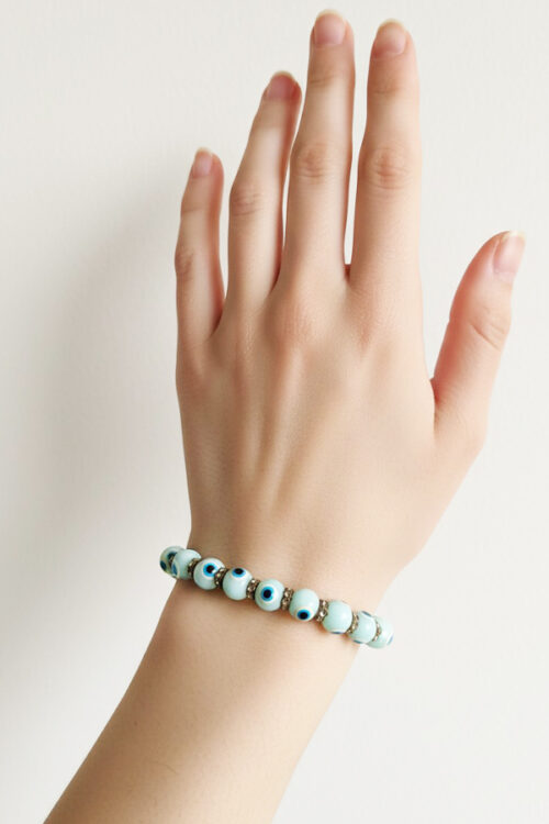 Serene Light Blue Evil Eye Protection Bracelet